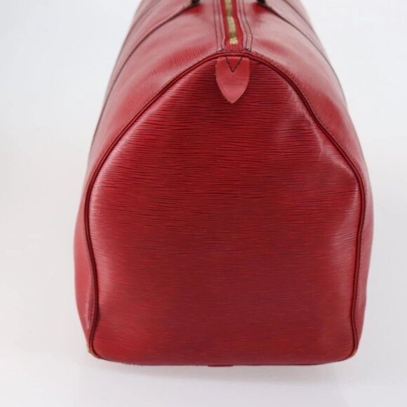 LOUIS VUITTON Epi Keepall 60 Boston Bag Red M42947 LV Auth 148138 - Picture 5 of 16